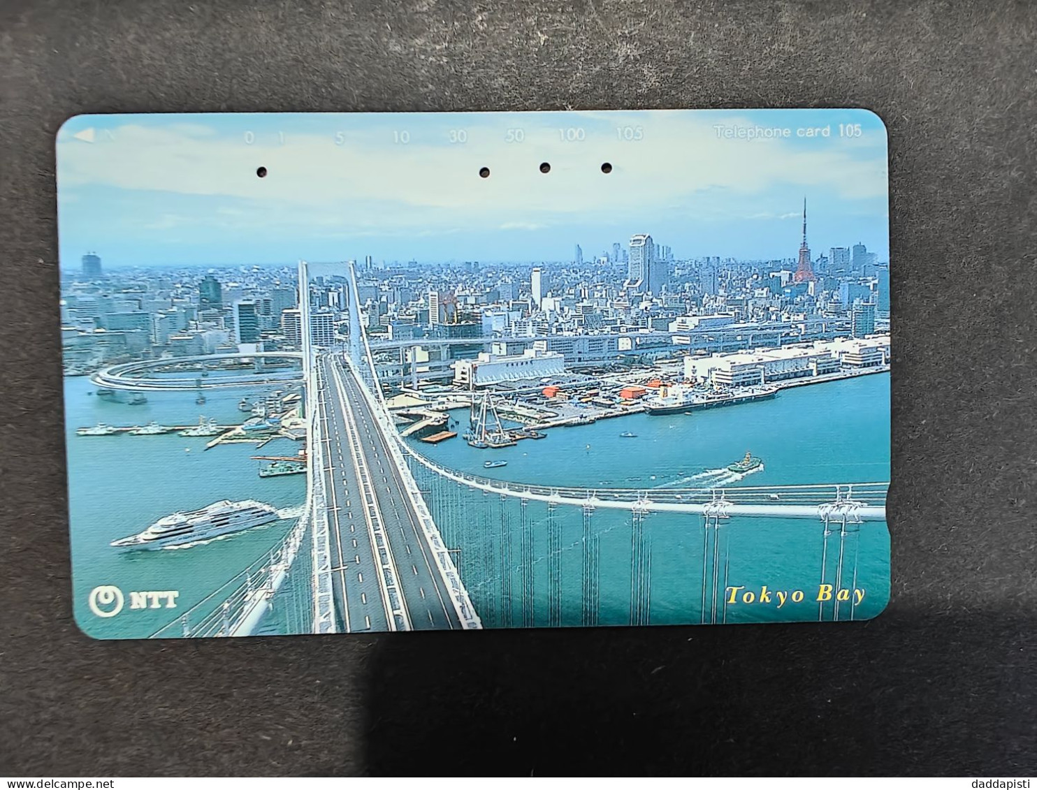 [J1] NTT Japanese Phone Card - Tokyo Bay Bridge (Around 90s) - Sonstige & Ohne Zuordnung
