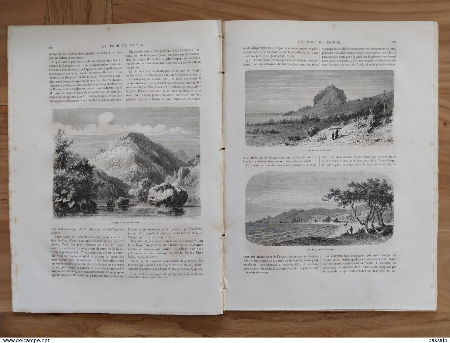 Séjour à l'ïle de Maurice (Ile de France) Le Tour du Monde 1863 Mauritius island La Réunion