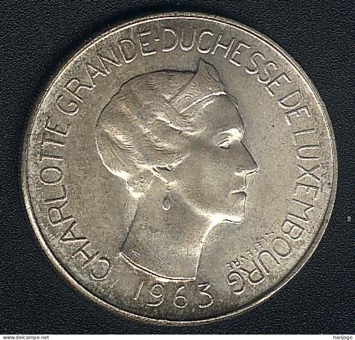 Luxemburg, 100 Francs 1963, Silber, UNC - Luxembourg