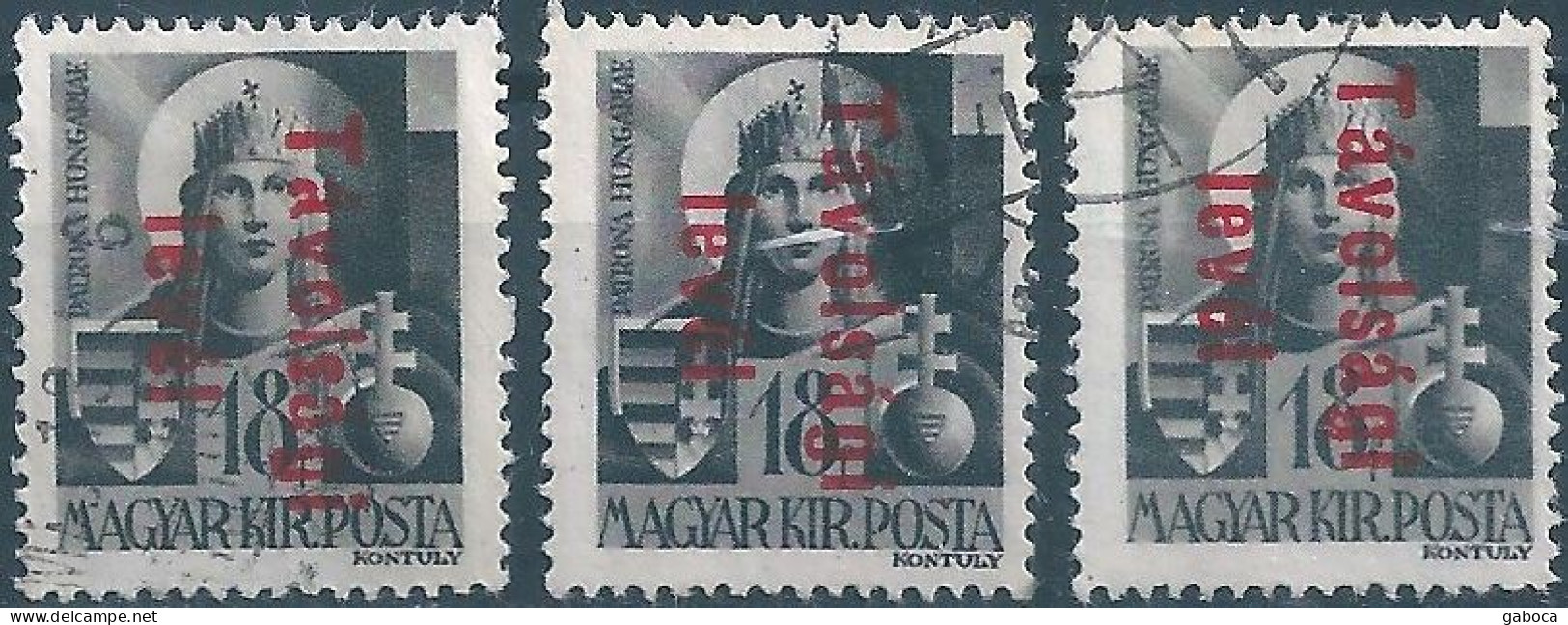 C5901 Hungary Personality Virgin Mary Woman Religion Ovrprnt Used 3xERROR - Mujeres Famosas