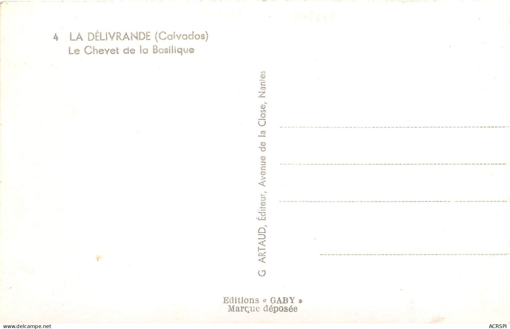 LA DELIVRANDE Le Chevet  De La Basilique 15(scan Recto-verso) MA703 - La Delivrande