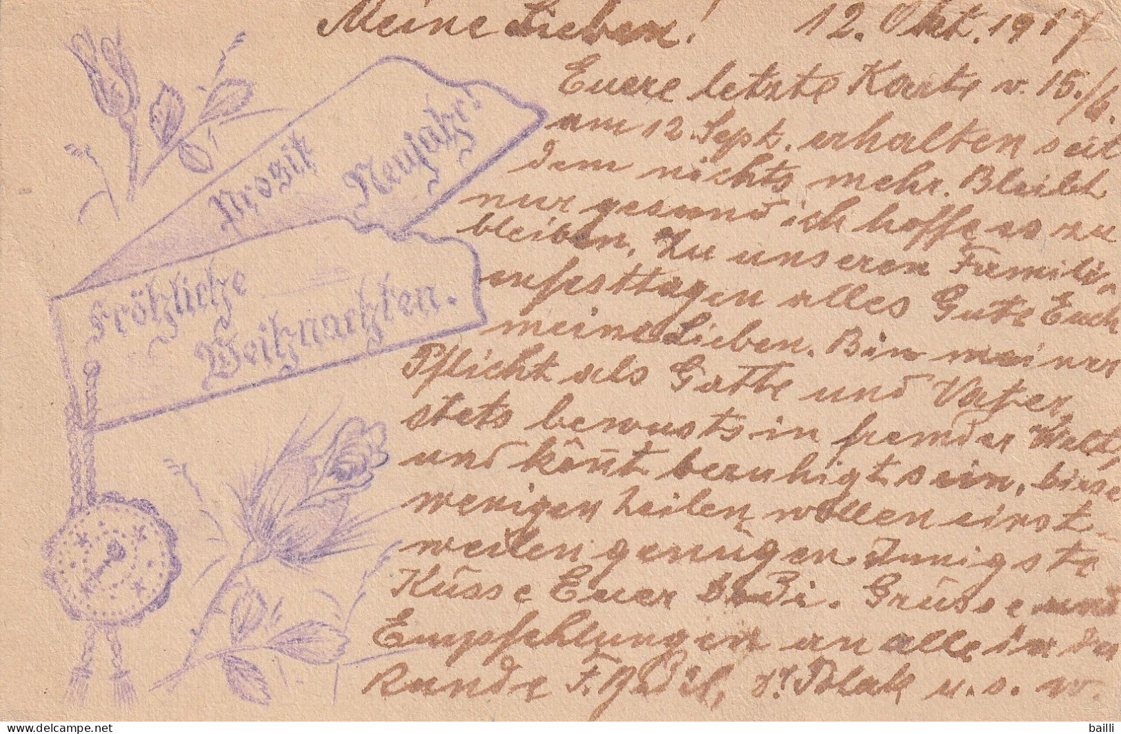 Russie Carte Censurée Prisonnier De Guerre Pour L'Autriche 1917 - Cartas & Documentos