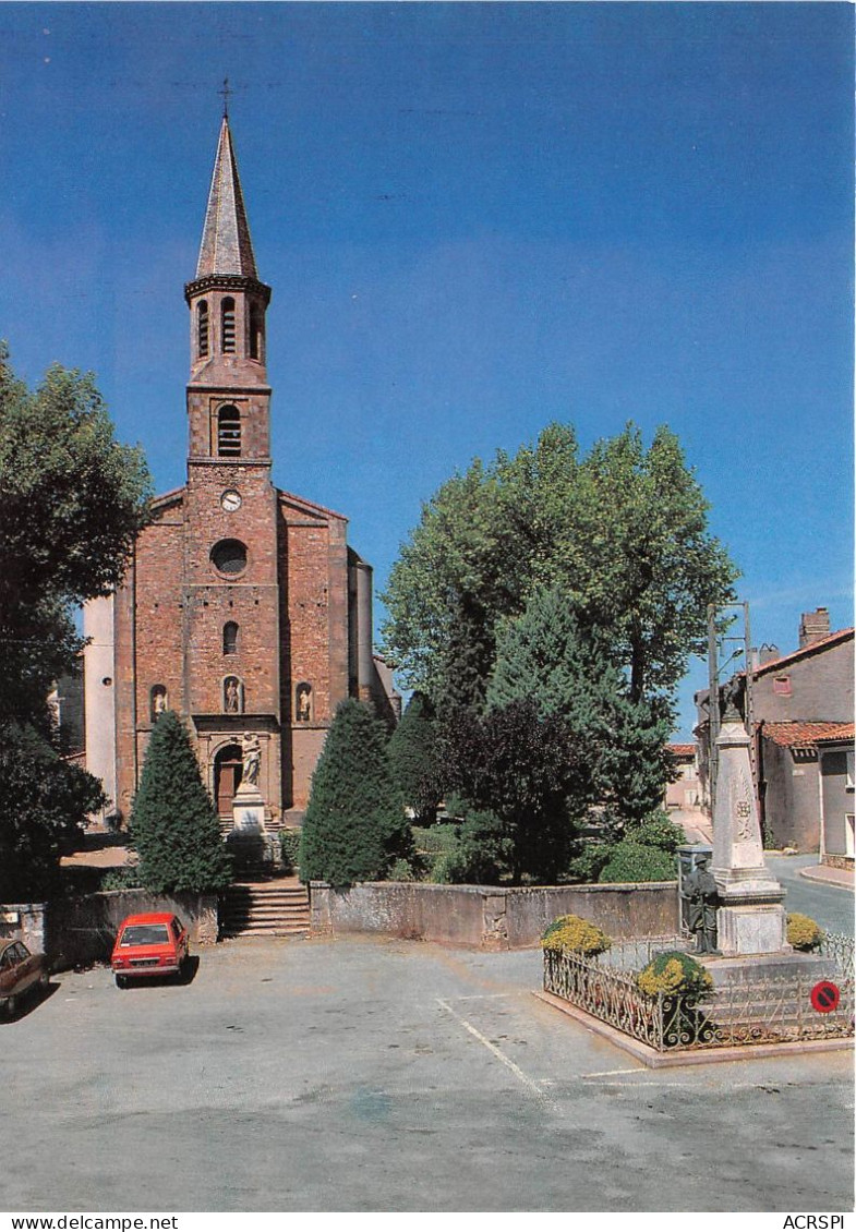 MONTREDON LABESSONIE La Place De L Eglise 10(scan Recto-verso) MA728 - Montredon Labessonie