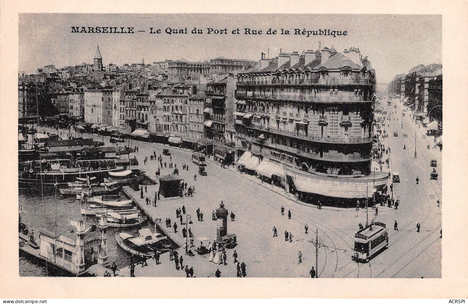 MARSEILLE Le Quai Du Port Et Rue De La Repubique 11(scan Recto-verso) MA724 - Canebière, Centro