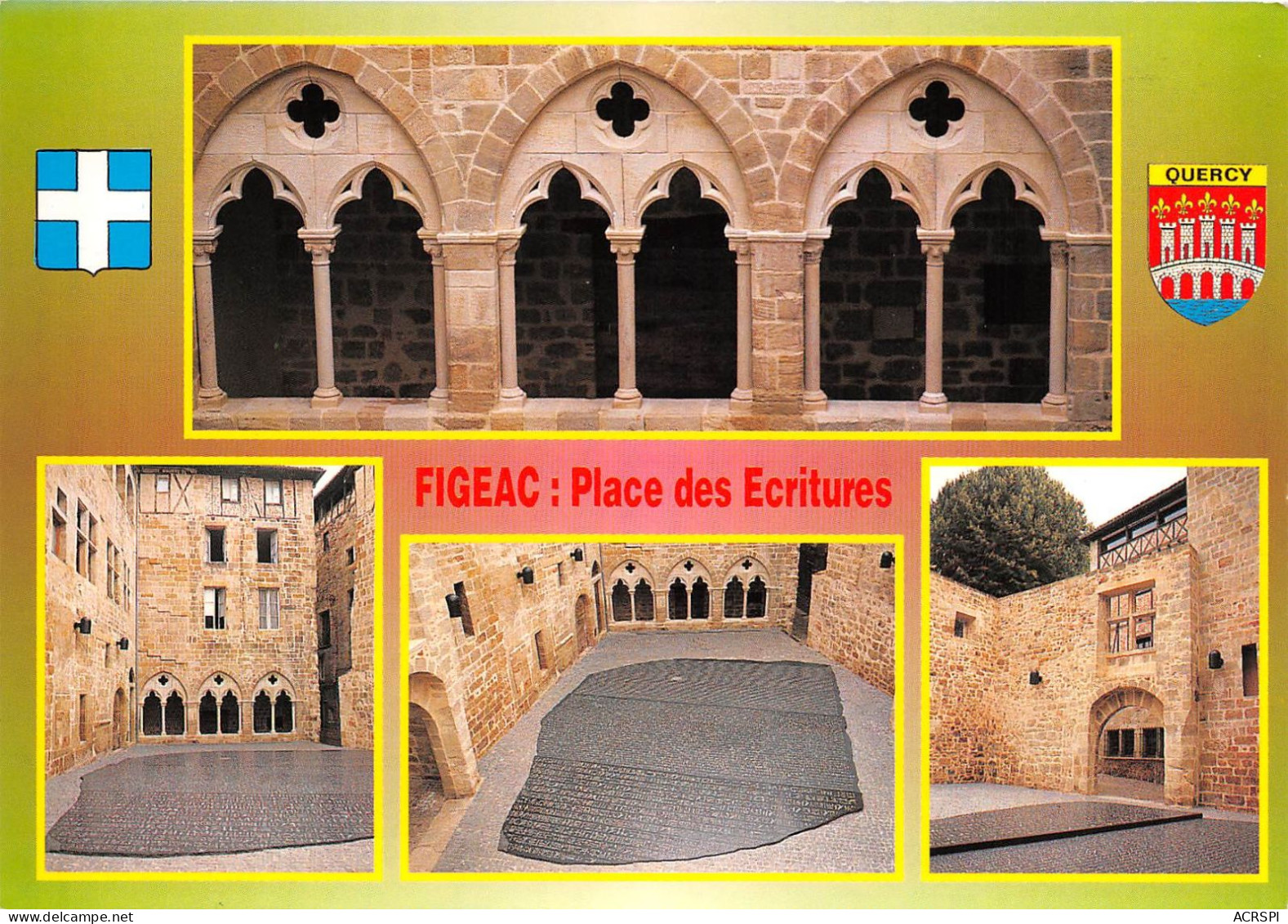 FIGEAC Place Des Ecritures Reproduction De La Pierre De Rosette 35(scan Recto-verso) MA723 - Figeac