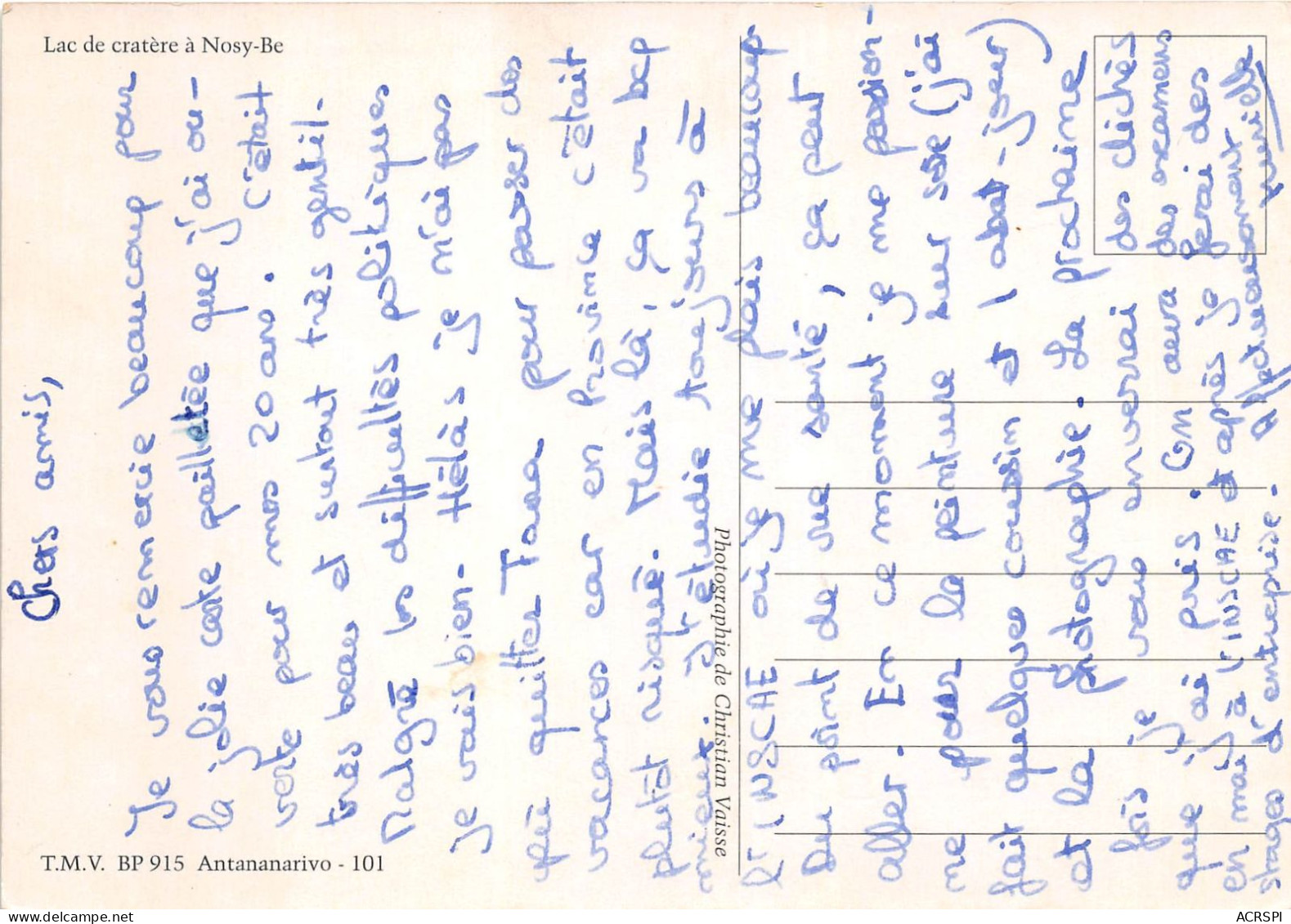 MADAGASCAR Lac Cratere A Nosy Be 35(scan Recto-verso) MA721 - Madagascar