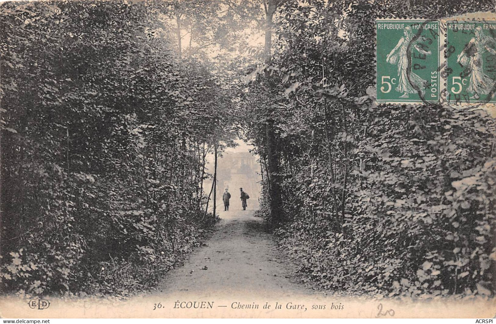 ECOUEN Chemin De La Gare Sous Bois 10(scan Recto-verso) MA746 - Ecouen