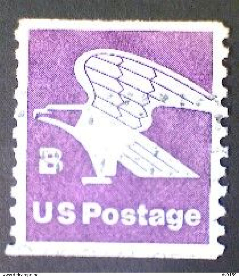 United States, Scott #1820, Used(o), 1981, Rate Change "B" Eagle , (18¢), Violet - Gebraucht