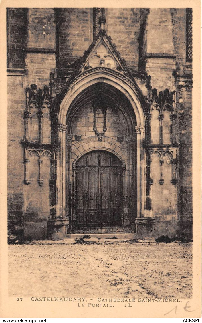 CASTELNAUDARY Cathedrale Saint Michel Le Portail 26(scan Recto-verso) MA754 - Castelnaudary