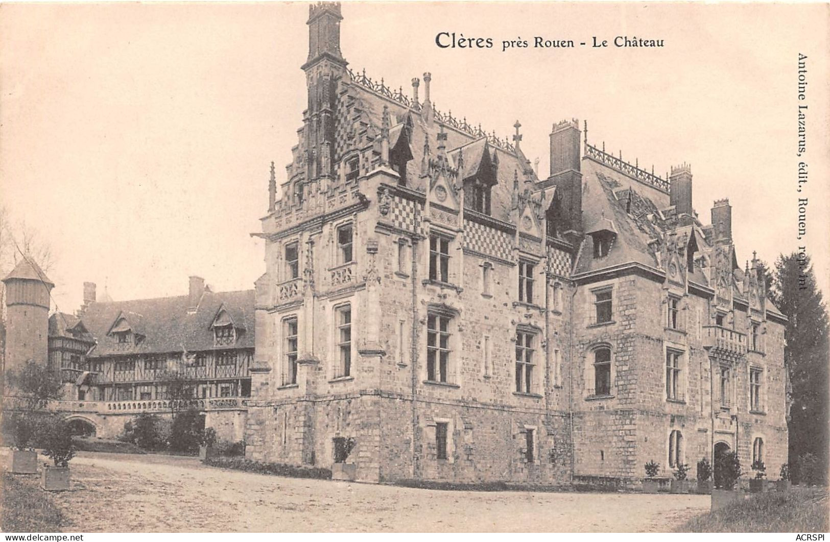 CLERES Pres Rouen Le Chateau 46(scan Recto-verso) MA768 - Clères