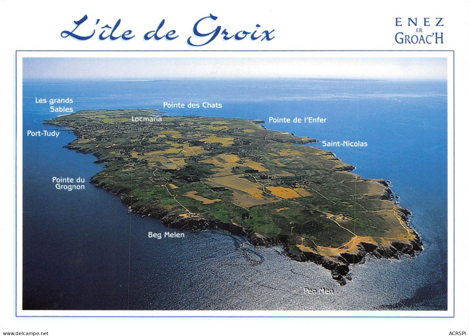 L ILE DE GROIX Vue Generale De L Ile 24(scan Recto-verso) MA766 - Groix