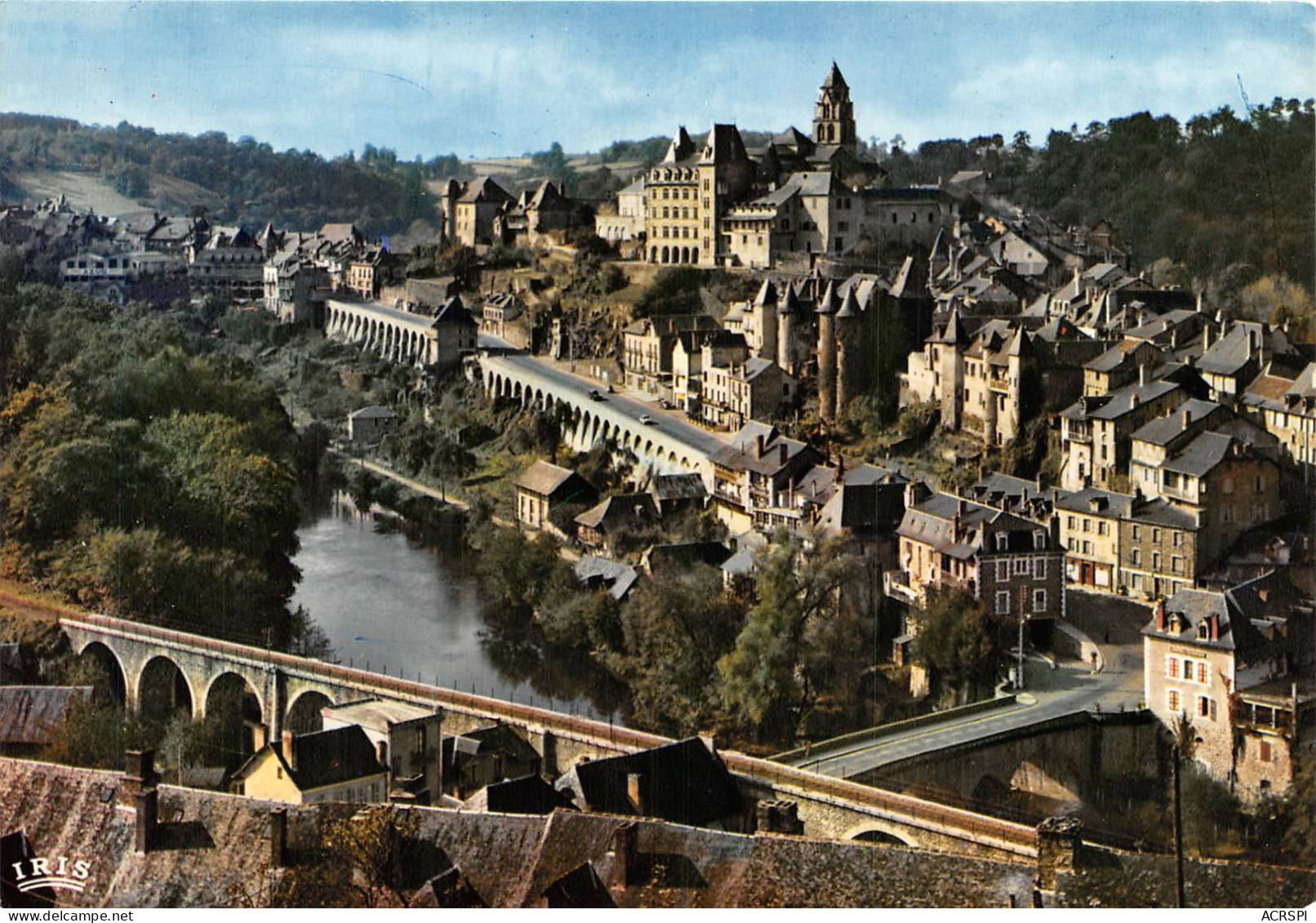 UZERCHE La Perle Du Limousin Vue Generale De La Cite Batie Sur Un Promontoire La Vezere 4(scan Recto-verso) MA792 - Uzerche