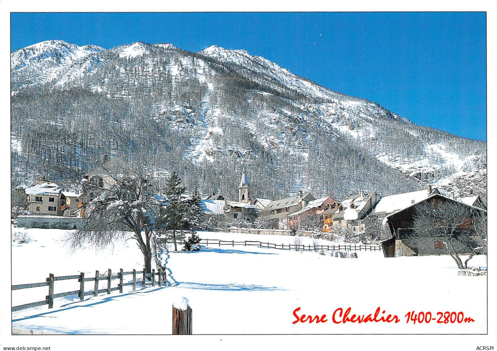 SERRE CHEVALIER Alt 1400 2800m VILLENEUVE LA SALLE LE BEZ 15(scan Recto-verso) MA786 - Serre Chevalier