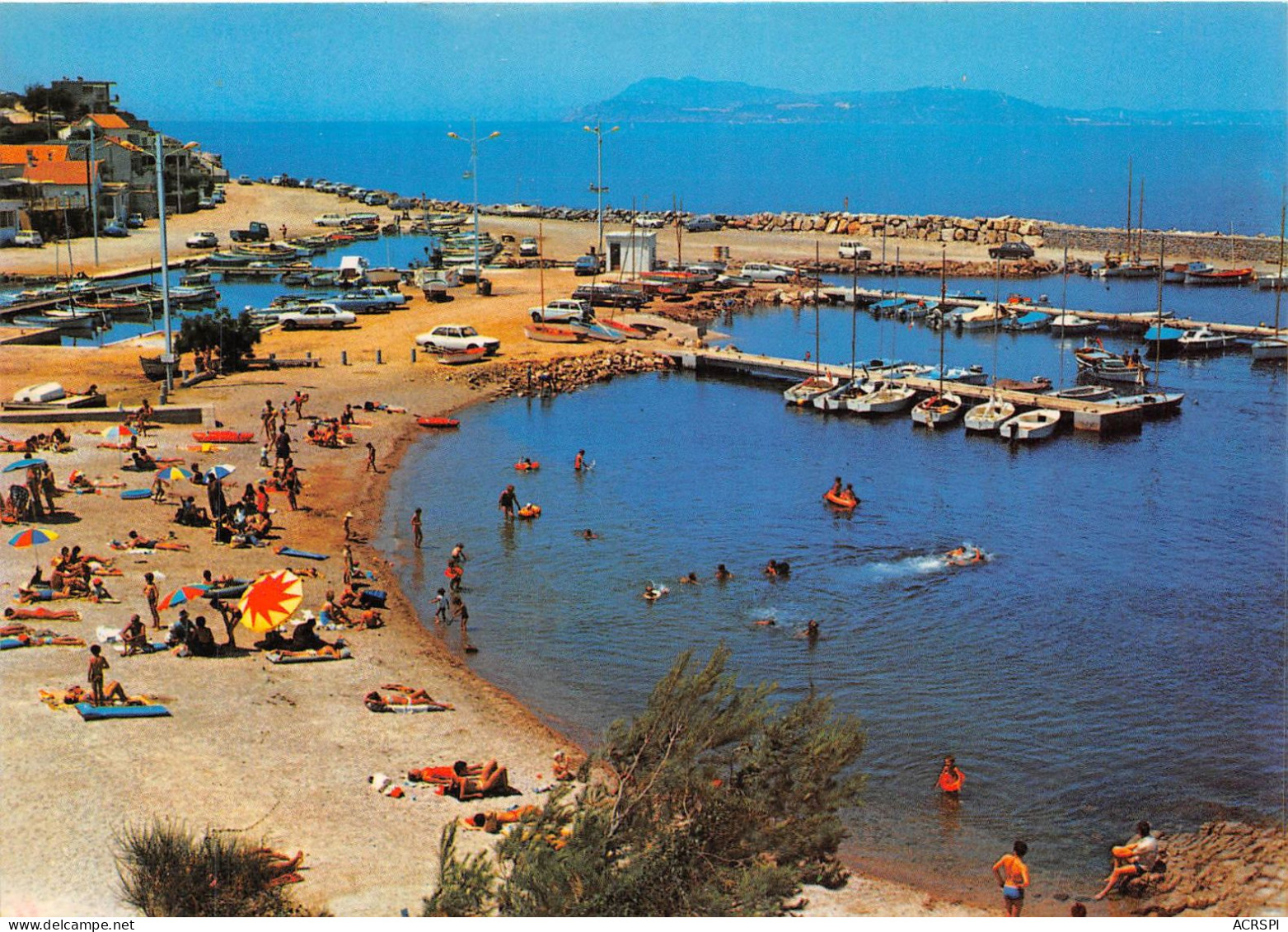 LE PRADET Le Port Et La Plage Des Oursinieres 21(scan Recto-verso) MA783 - Le Pradet