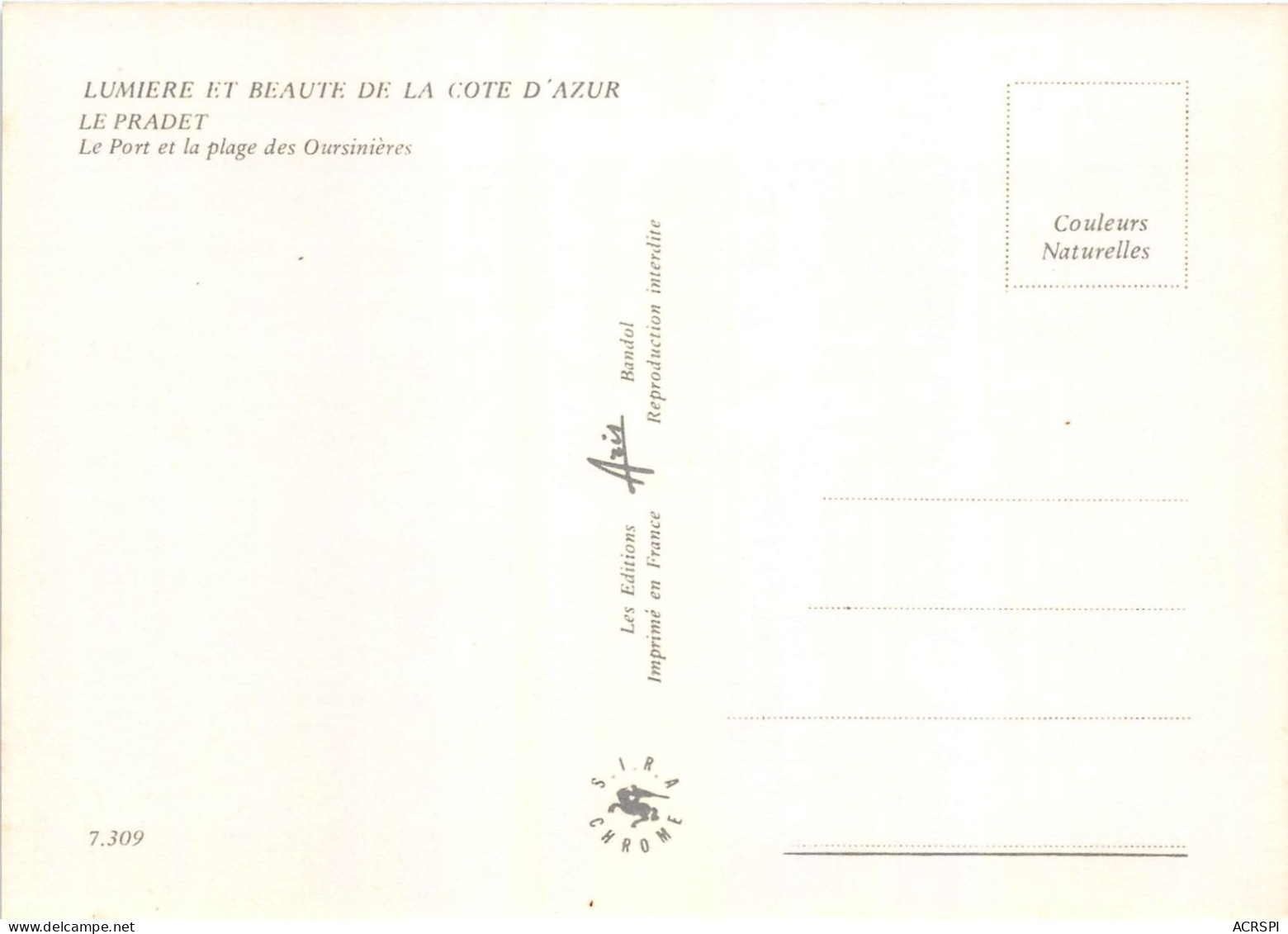 LE PRADET Le Port Et La Plage Des Oursinieres 21(scan Recto-verso) MA783 - Le Pradet