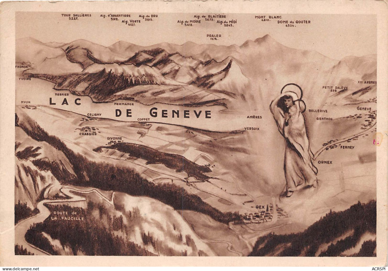 Notre Dame De La Route Blanche Emplacement Ou Doit S Elever La Statue Et Le Sanctuaire 48(scan Recto-verso) MA779 - Gex