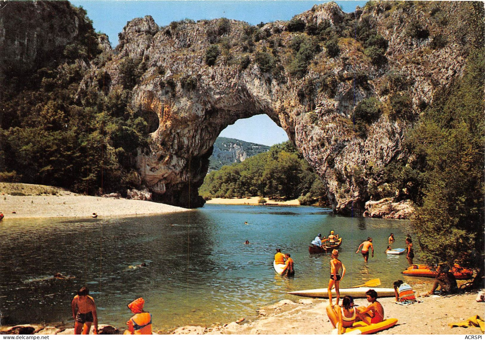 LE PONT D ARC Arche Naturelle De Pres De 60 Metres D Ouverture 32(scan Recto-verso) MA799 - Vallon Pont D'Arc