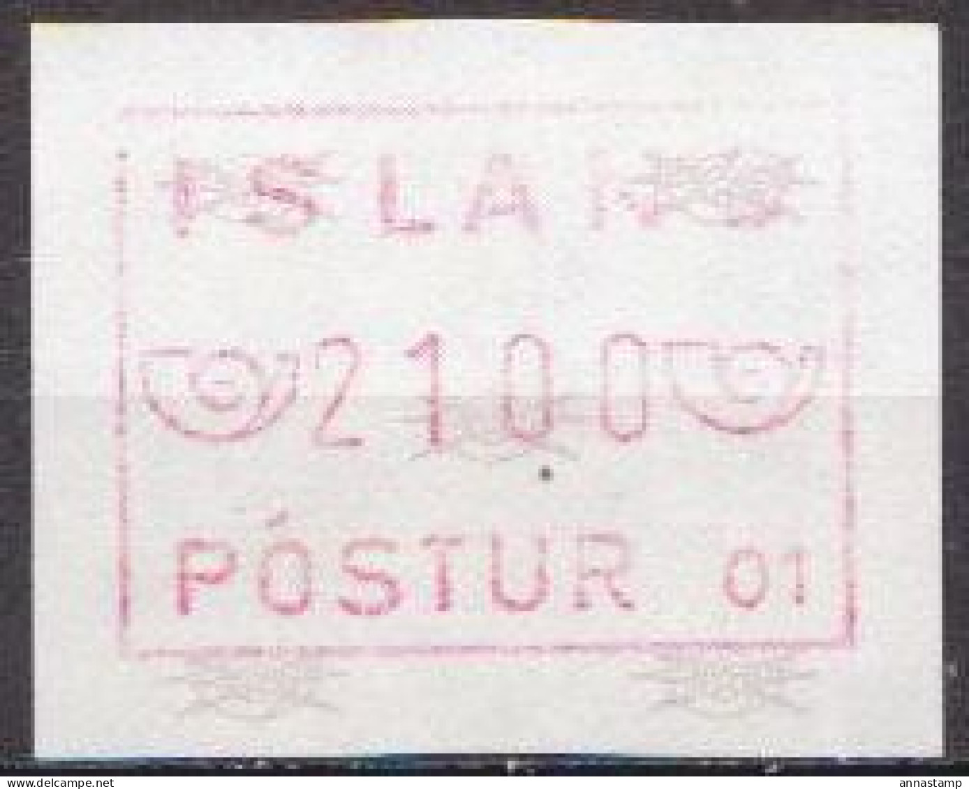 Iceland MNH Stamp - Affrancature Meccaniche/Frama