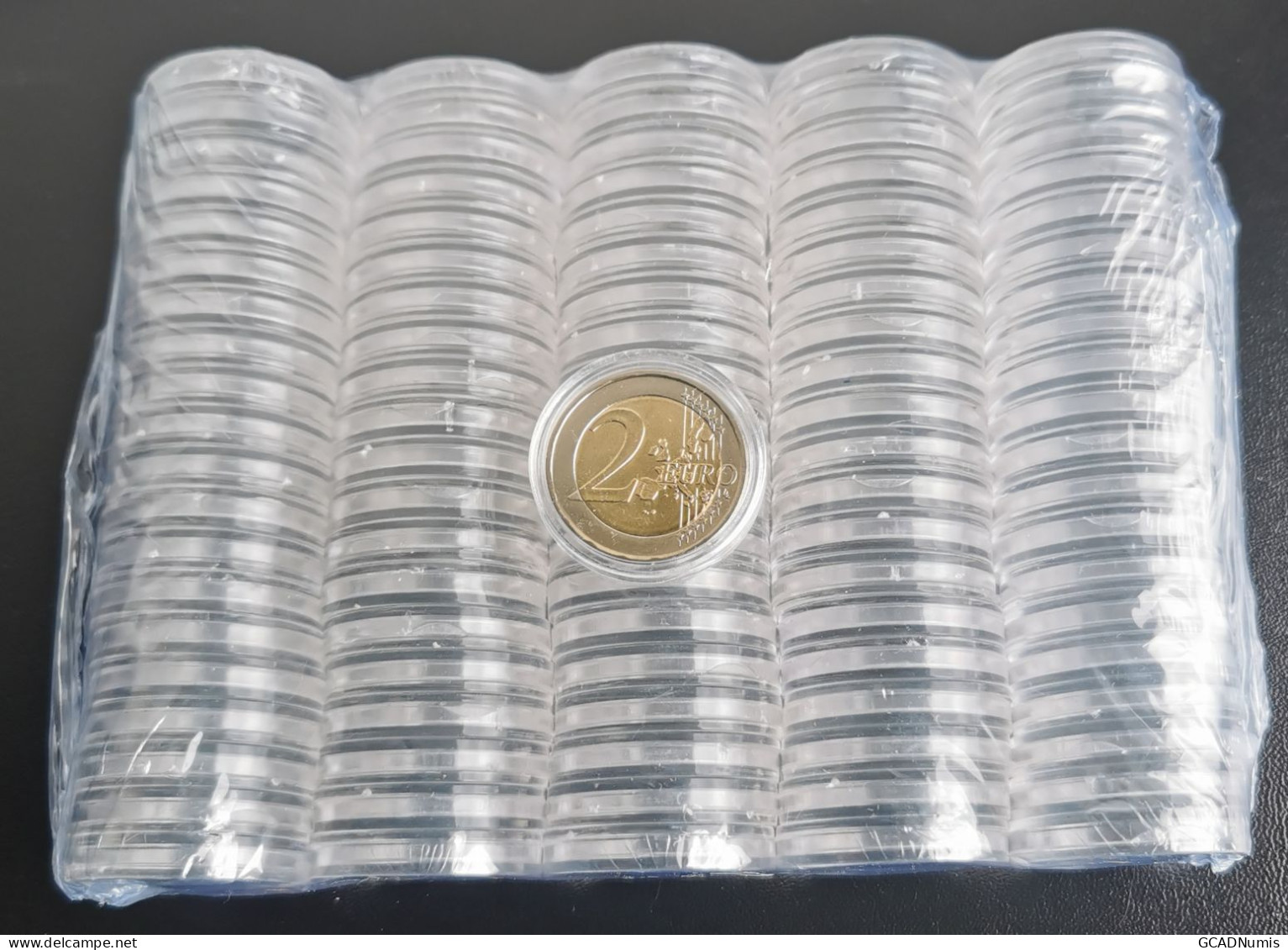 100 Capsules Diamètre 26 Mm Pour Pièces De 2€ - 2 Euro - Ø26mm - Material