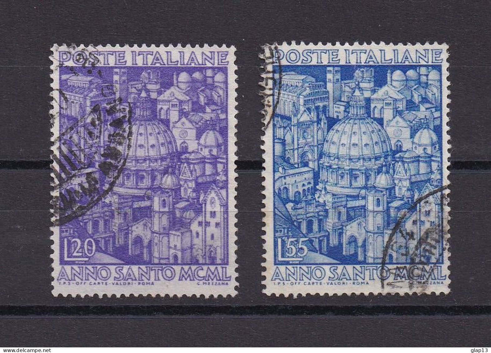 ITALIE 1950 TIMBRE N°558/59 OBLITERE ANNEE SAINTE - 1946-60: Oblitérés