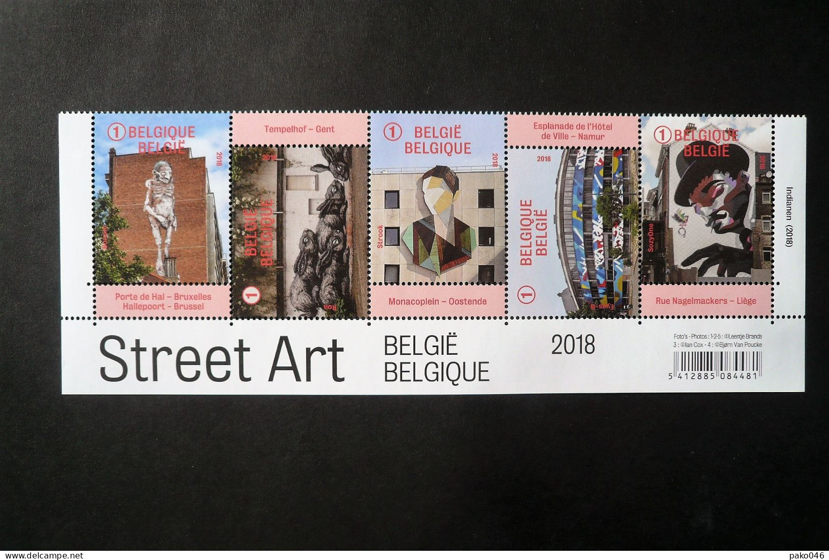 F4770/4774** - Neuf – 2018 – Un Zoom Sur Le Street Art Belge –  5 Timbres Se Tenant - 2011-2020