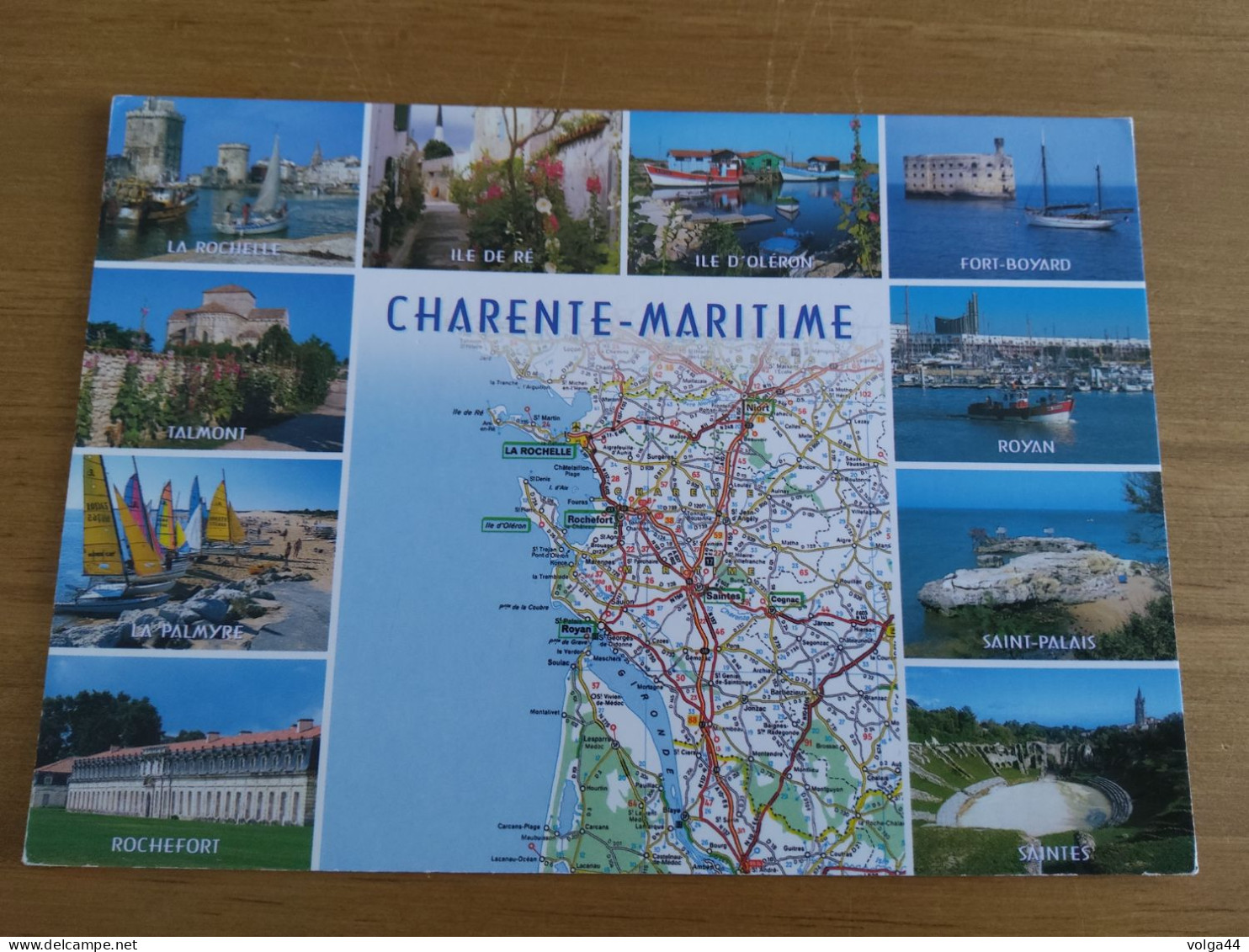17- CHARENTE MARITIME  -  Carte Géographique - Landkaarten