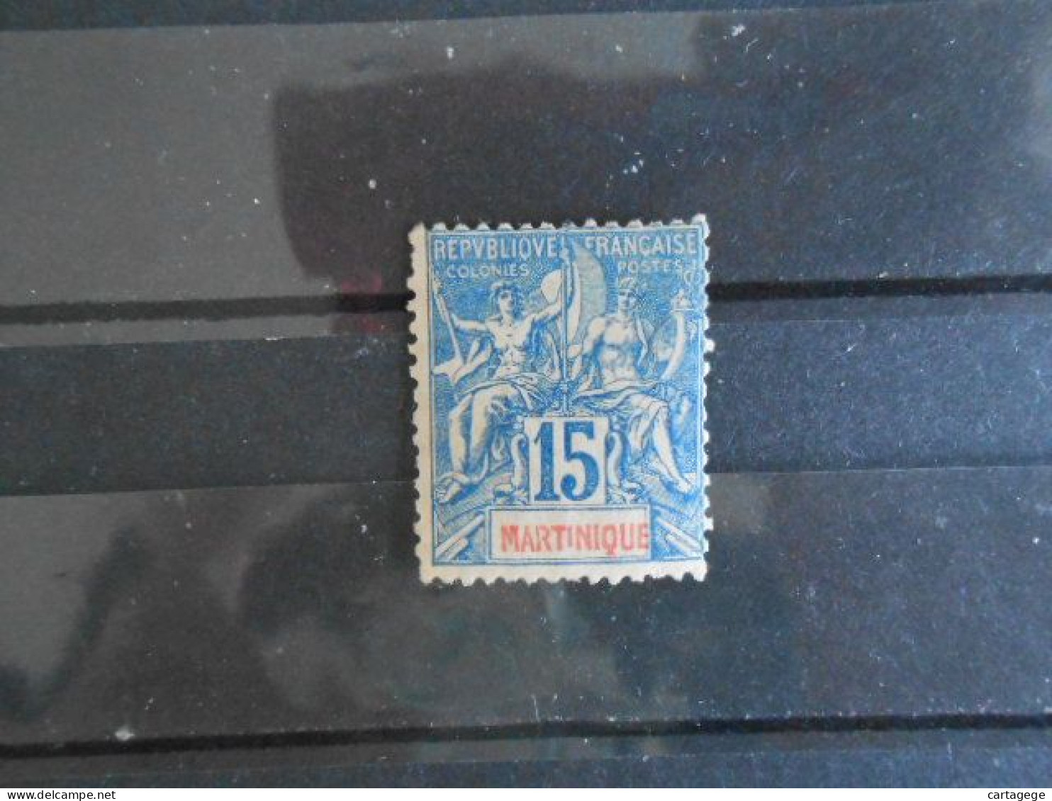 MARTINIQUE YT 36 - TYPE DUBOIS 15c. Bleu* - Unused Stamps