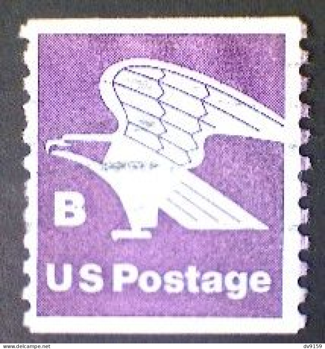 United States, Scott #1820, Used(o), 1981, Rate Change "B" Eagle , (18¢), Violet - Used Stamps