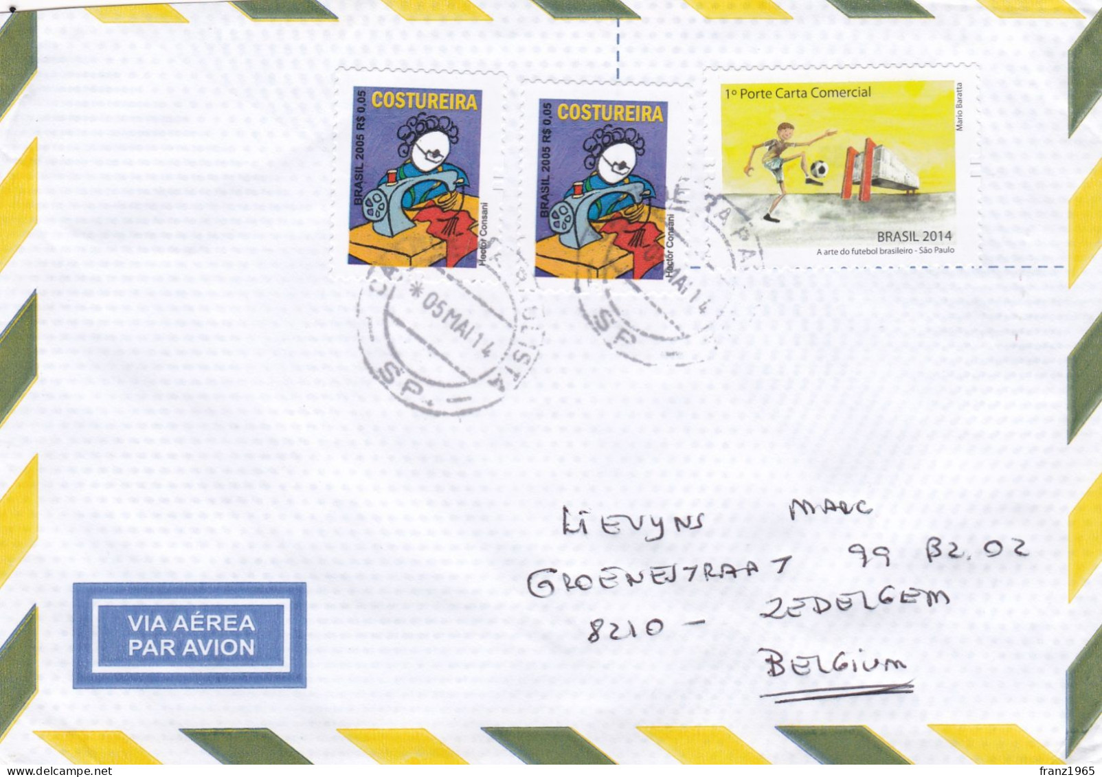 From Bresil To Belgium - 2014 (Football) - Lettres & Documents
