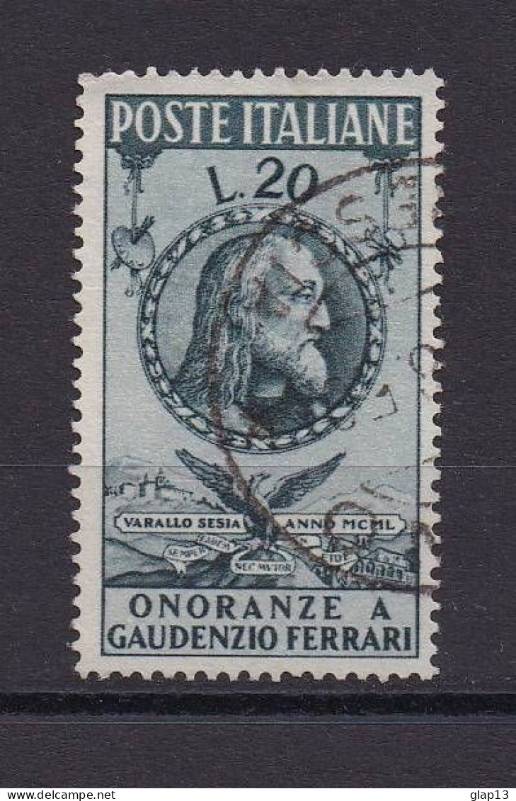 ITALIE 1950 TIMBRE N°560 OBLITERE GAUDENZIO FERRARI - 1946-60: Oblitérés