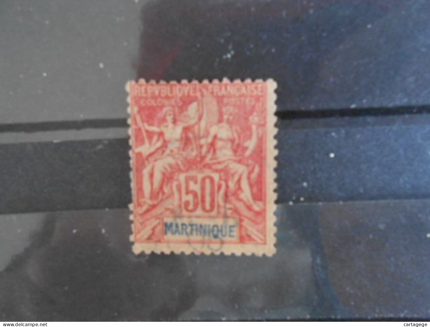 MARTINIQUE YT 39 - TYPE DUBOIS 50c. Rose - Used Stamps