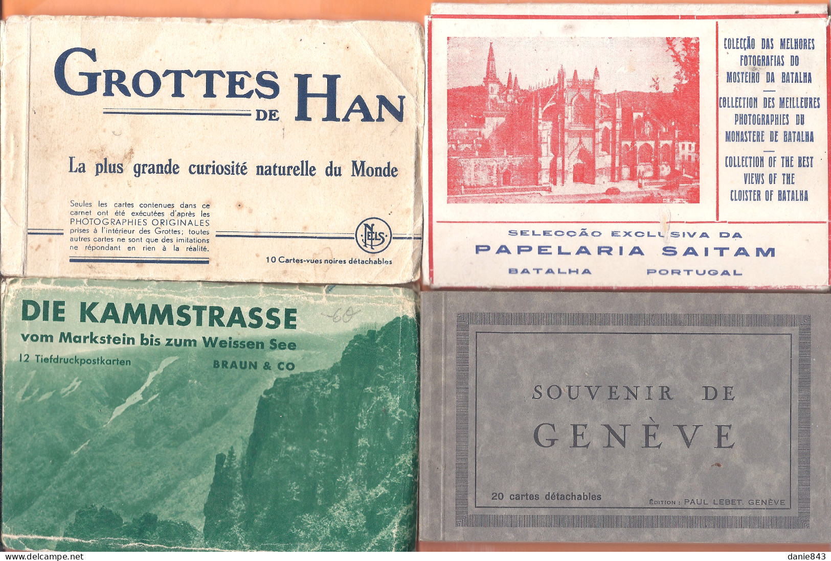 Lot De 20 Carnets CPA, CPSM & CPM, Format 10/15 Et 9/14 -  Villes & Sites D'Europe- Tous Les Carnets Sont Visibles, - 100 - 499 Postales