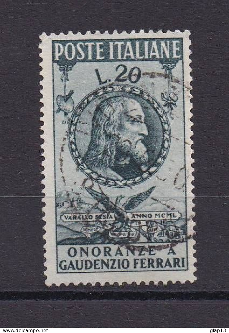 ITALIE 1950 TIMBRE N°560 OBLITERE GAUDENZIO FERRARI - 1946-60: Oblitérés