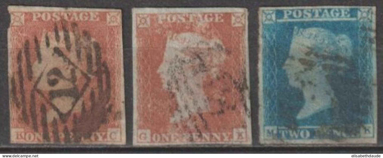 1841 - RARE YVERT N°3/4  OBLITERES - - Usados