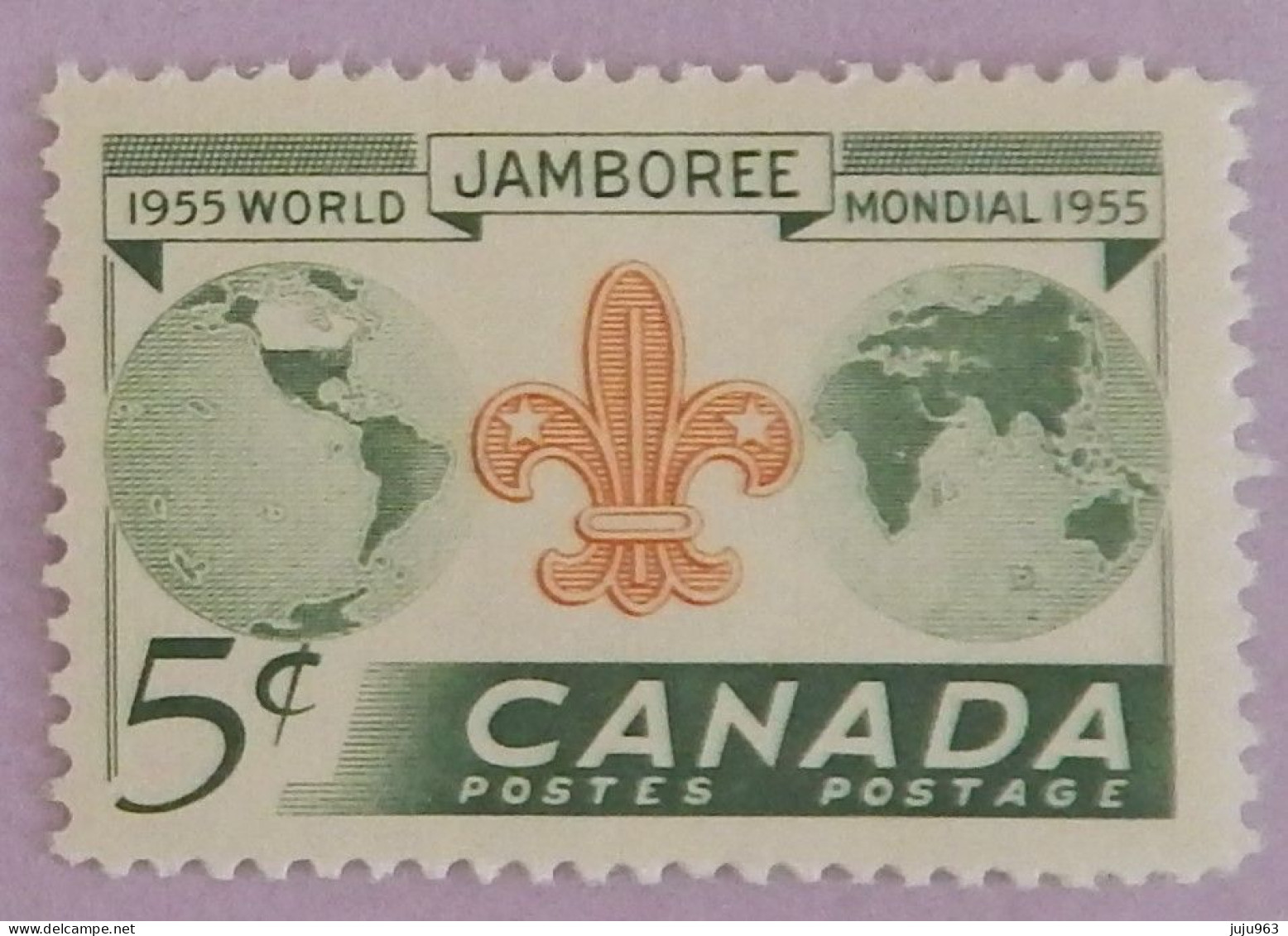 CANADA YT 283 NEUF**MNH" SCOUTISME" ANNÉE 1955 - Oblitérés