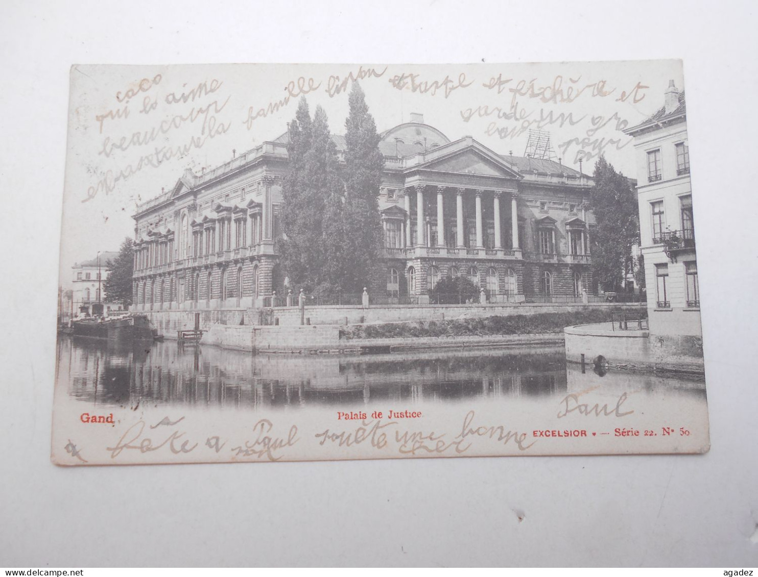 Cpa Gent Gant Palais De Justice 1902 - Gent