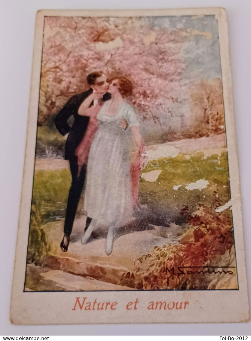 Nature Et Amour No Circolata 1920 30 - Malerei & Gemälde