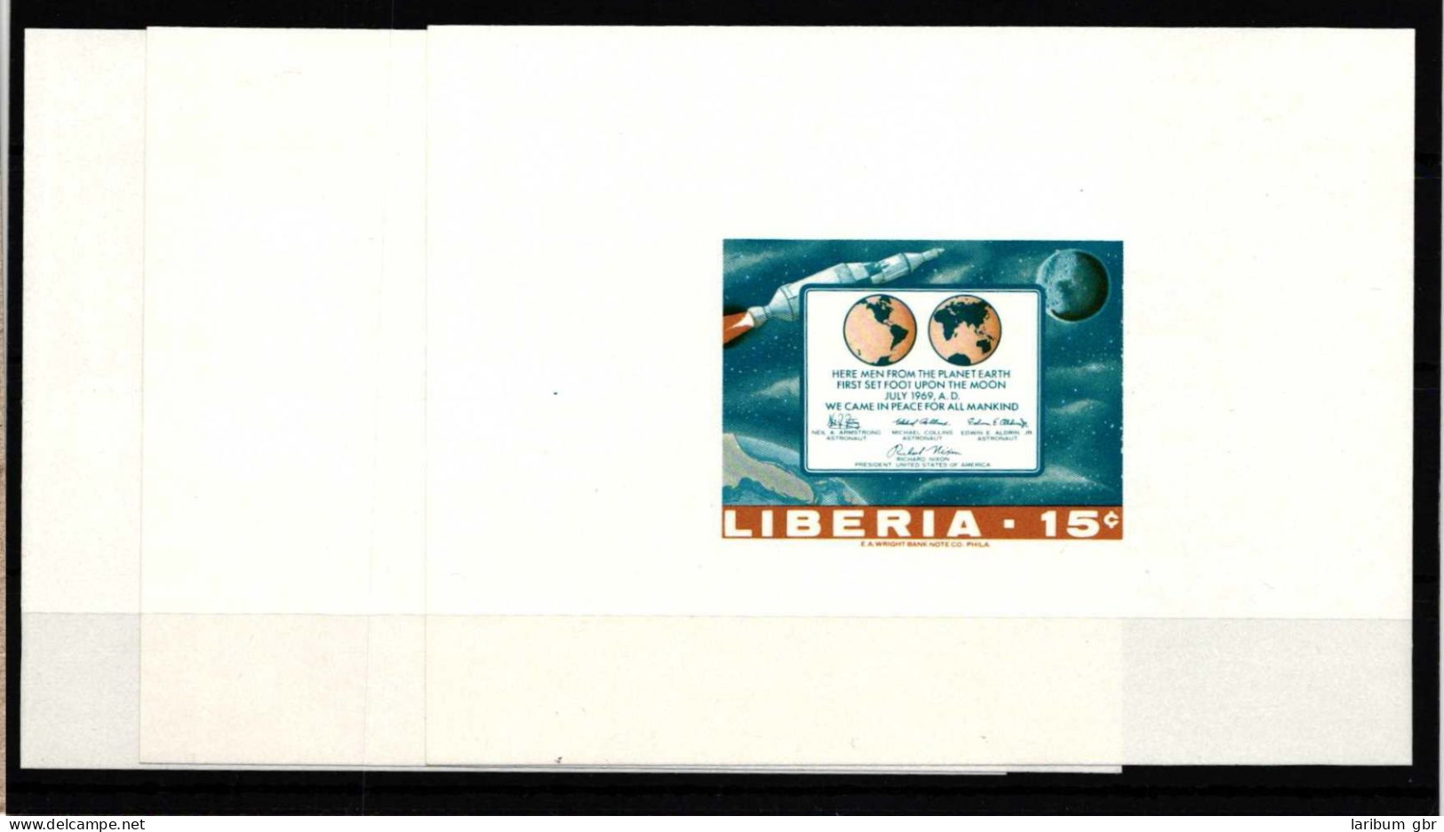 Liberia 725-727 Postfrisch Einzelblöcke / Raumfahrt #HP607 - Liberia