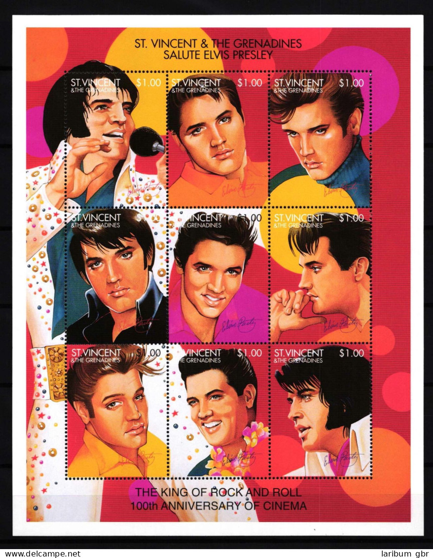 St. Vincent 3220-3228 Postfrisch Kleinbogen / Elvis Presley #HP848 - St.Vincent Y Las Granadinas