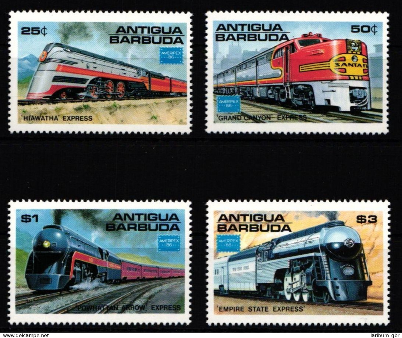 Antigua Und Barbuda 944-947 Postfrisch #KX986 - Trains