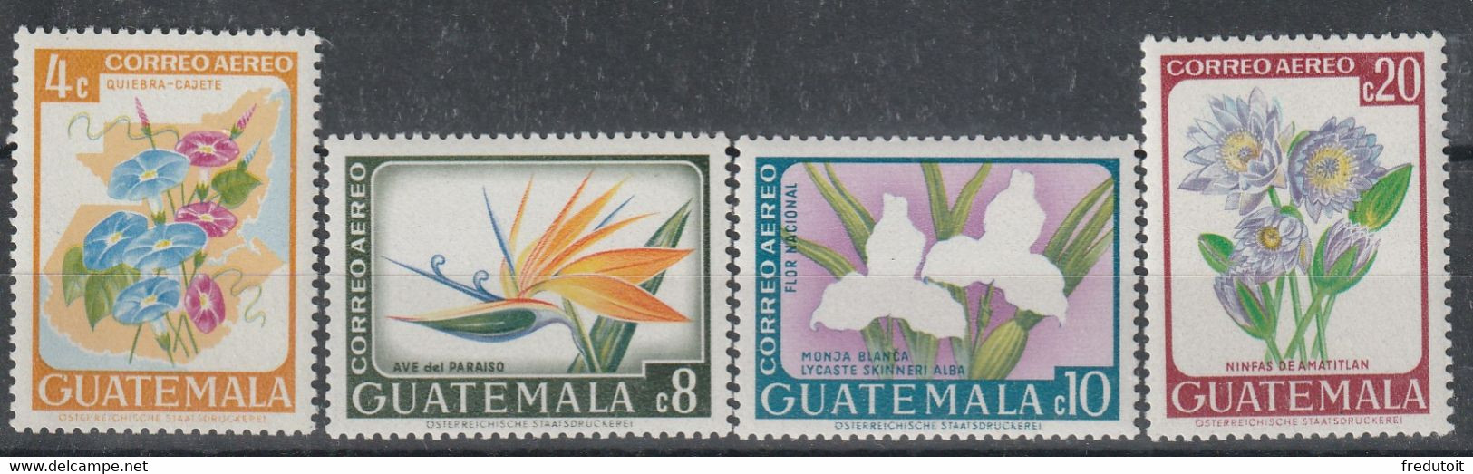 GUATEMALA - PA N°362/5 ** (1967) Fleurs - Guatemala