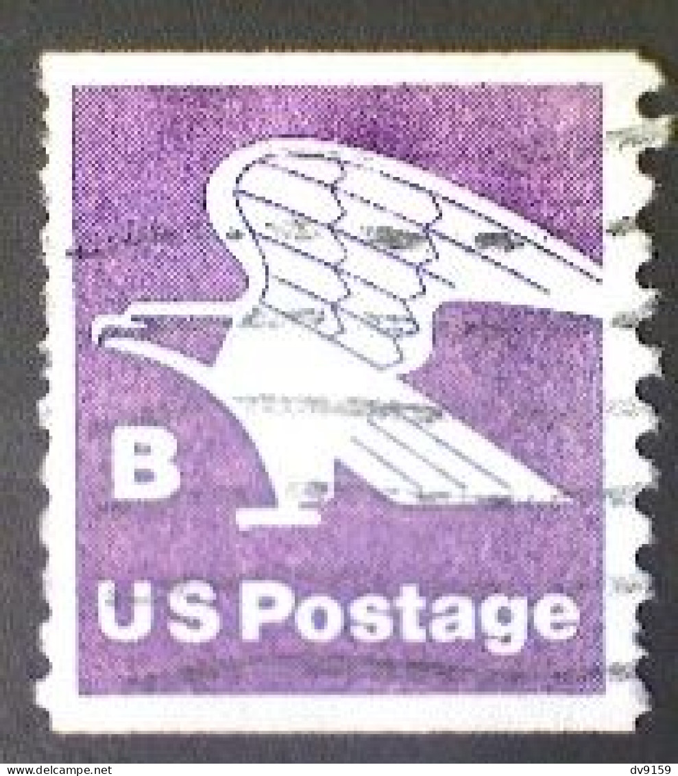 United States, Scott #1820, Used(o), 1981, Rate Change "B" Eagle , (18¢), Violet - Usati