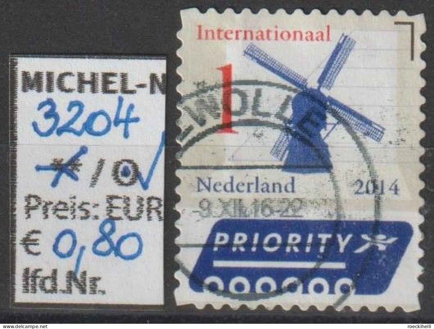 2014 - NIEDERLANDE - FM/DM "Niederländ. Ikonen - Windmühle" 1 Mehrf. - O  Gestempelt - S.Scan (3204o  Nl) - Used Stamps