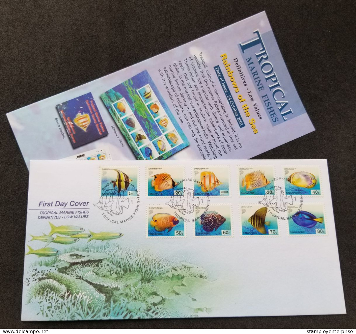 Singapore Tropical Marine Fishes 2001 Fish Coral Reef (FDC) *see Scan - Singapur (1959-...)