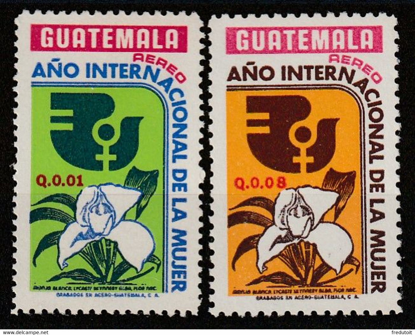 GUATEMALA - PA N°567/8 ** (1975) Année Internationale De La Femme - Guatemala