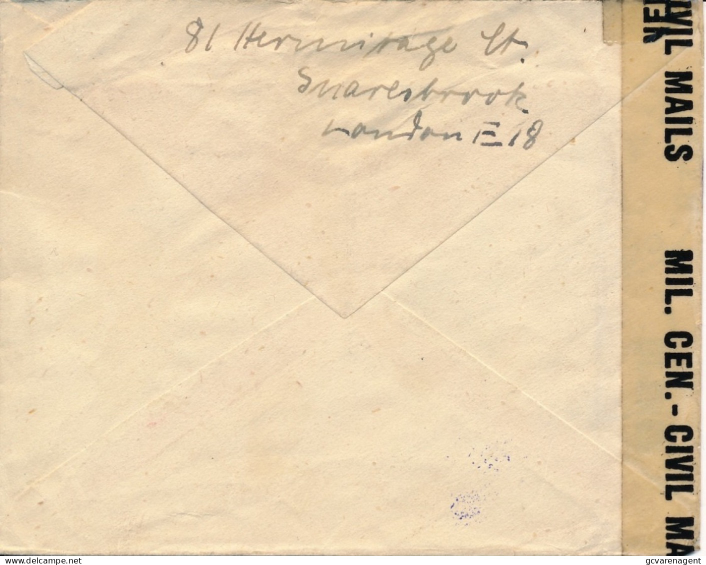 COVER 1946 - US.CIVIL CENSORSHIP PASSED GERMANY - LONDON E 18 TO BERLIN - Lettres & Documents