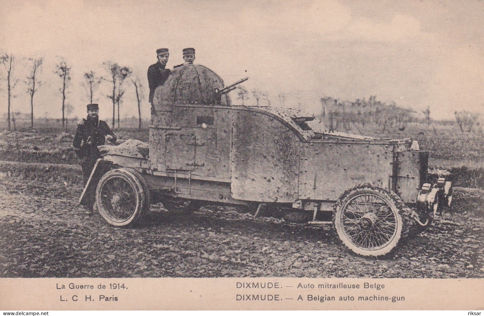 MILITAIRE(AUTO MITRAILLEUSE BELGE) DIXMUDE - Equipment