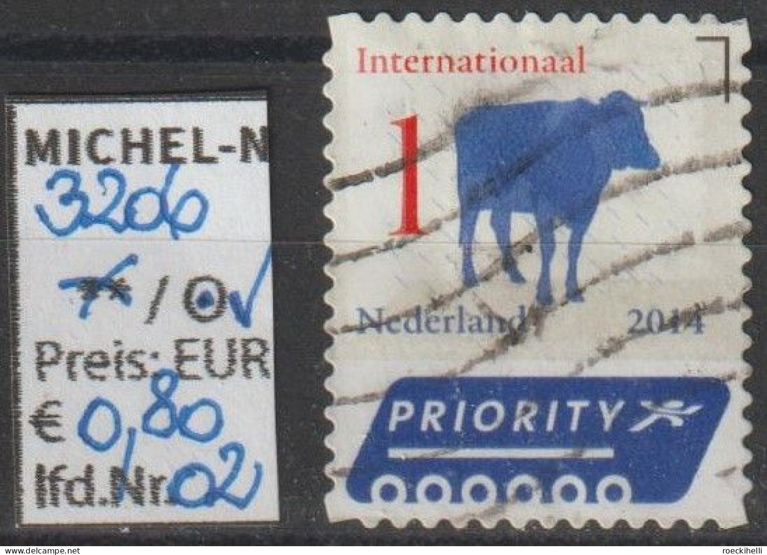 2014 - NIEDERLANDE - FM/DM "Niederländ. Ikonen - Kühe" 1 Mehrf. - O  Gestempelt - S.Scan (3206o 01-02  Nl) - Used Stamps