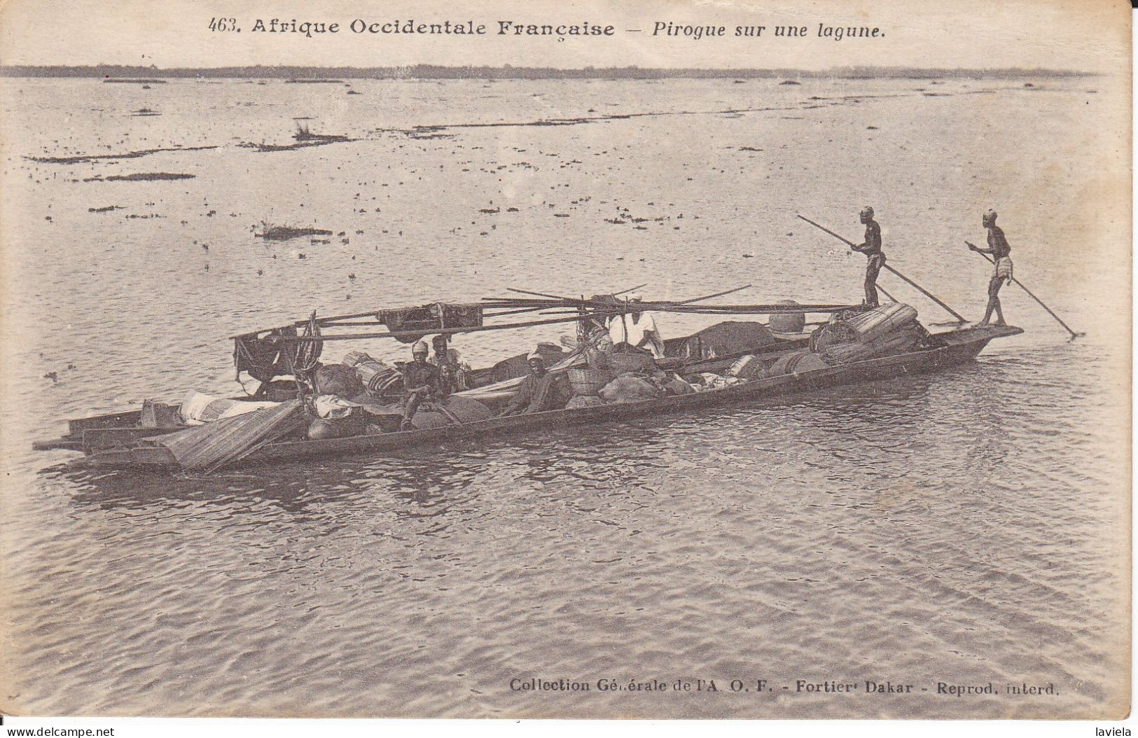 AFRIQUE OCCIDENTALE FRANCAISE - Pirogue Sur Une Lagune - 1930 - Südafrika