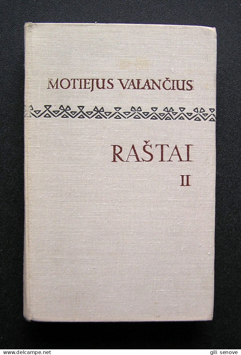 Lithuanian Book / Raštai (II Tomas) By Valančius 1972 - Ontwikkeling